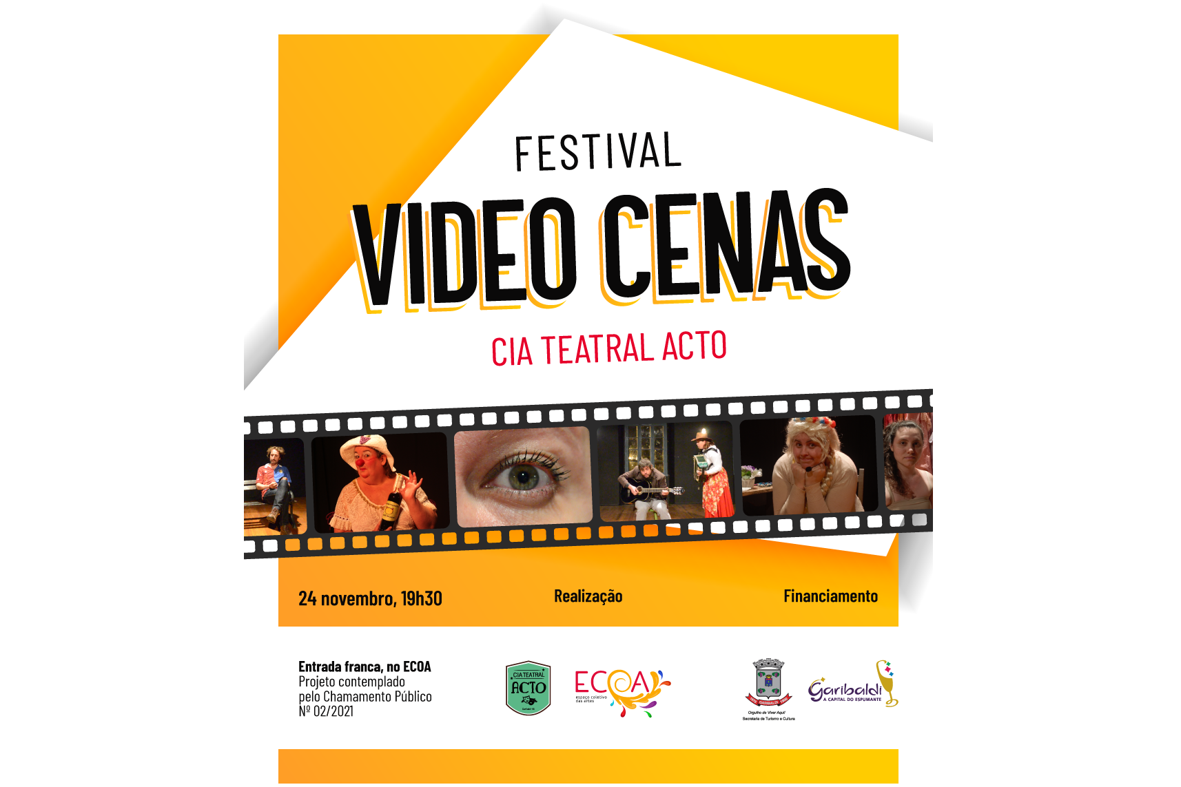 Foto Cia Acto apresenta Festival Vídeo Cenas